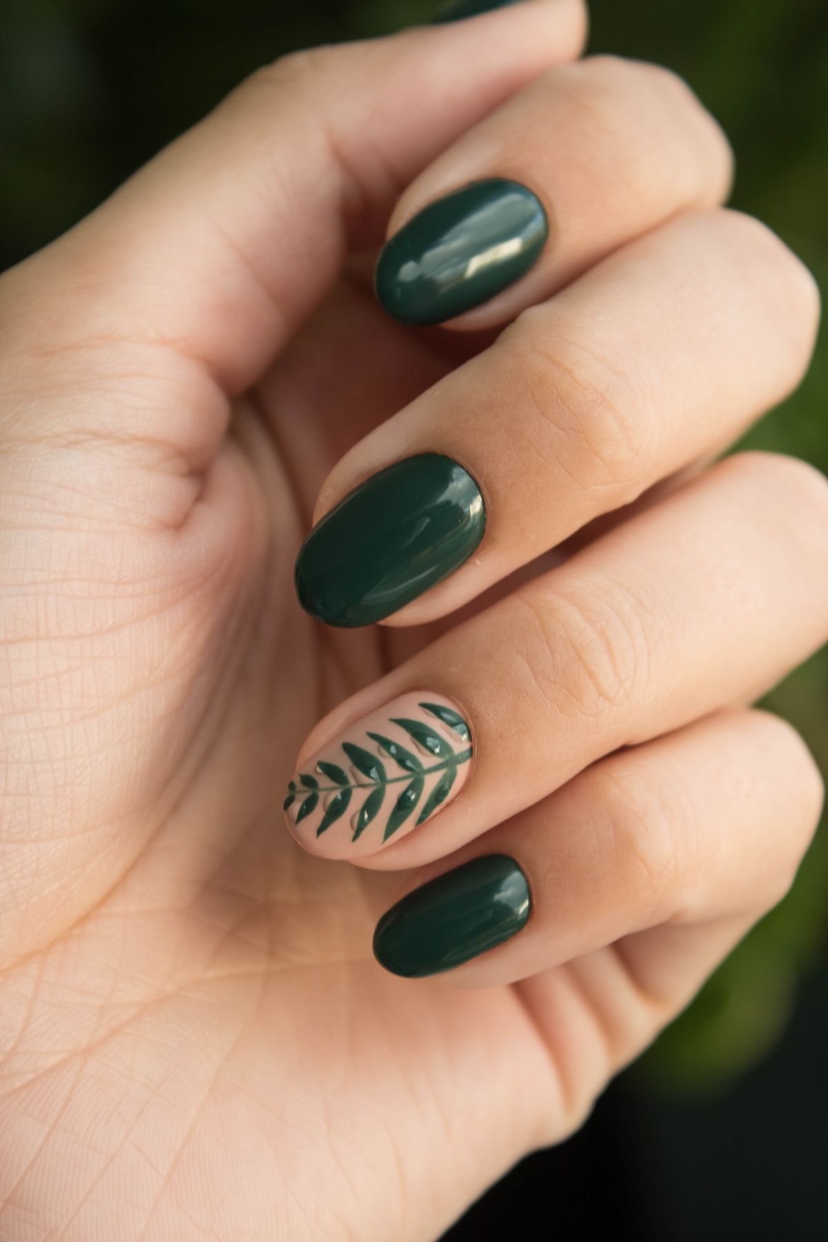 Nail art detail, sample styling shown by Ann's Nail Salon